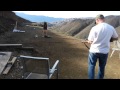 30-06 Shooting at a Ceramic Body Armor Plate at 30'