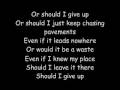 Chasing Pavements w/ Lyrics