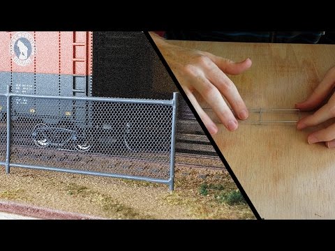 how to make n gauge fencing
