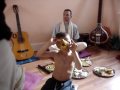 HH Janananda Swami serving prasadam in Brighton