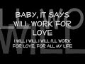 Usher-Will Work For Love w/ Lyrics [NEW 2008]