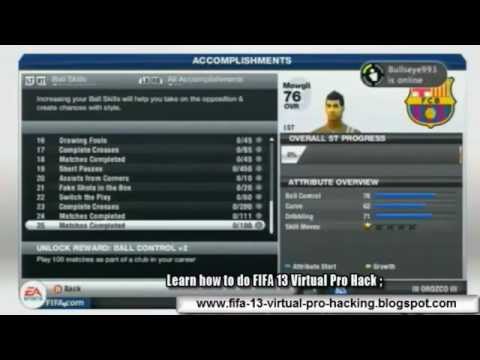 how to hack fifa 13 virtual pro