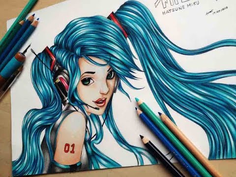 how to draw hatsune miku