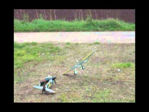 Art-Tech Spitfire Erstflug mit crash