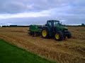 John Deere 6900 and 575 baler