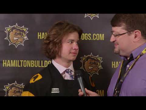 Hamilton Bulldogs Select 1st Round Pick Logan Morrison