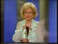 Betty White wins 1987 Comedy Award for Golden Girls