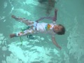 Swimming and floating with pajamas