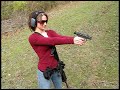 Girl shoots Walther P22, GSG-5 and Colt M4 22lr