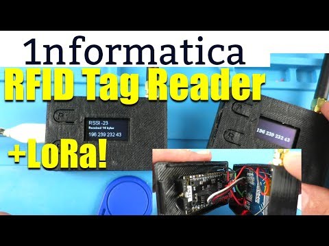 Remote RFID Reader with LoRa & OLED Display - Electronic project