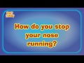 How do you stop your nose running?
