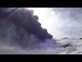 Etna Eruzione 28 feb 2013 Etna Eruption at Skiresort Etna Nord 2/4