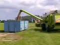 Claas Combine graan oogsten