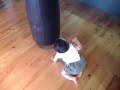 Mikah Menor showing off his boxing skills