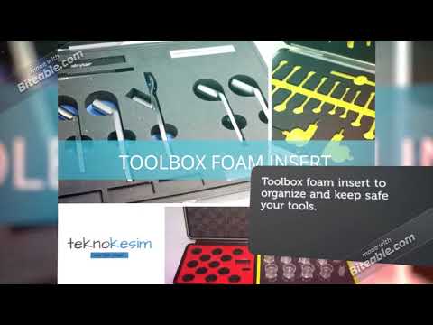 Foam Case Insert, Toolbox Foam Insert, Custom Shape (by Tekno Kesim)