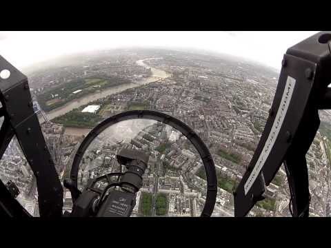Footage from BBMF Lancaster during HM Queen's Birthday Flypast: 2