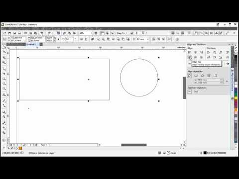 how to snap objects in coreldraw