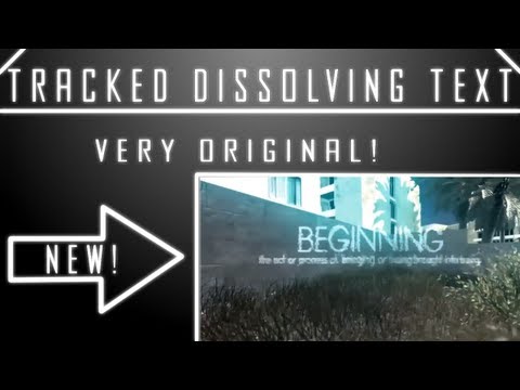 how to dissolve text in after effects