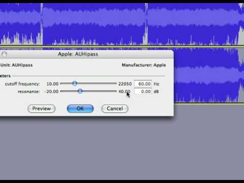 how to isolate frequencies in audacity