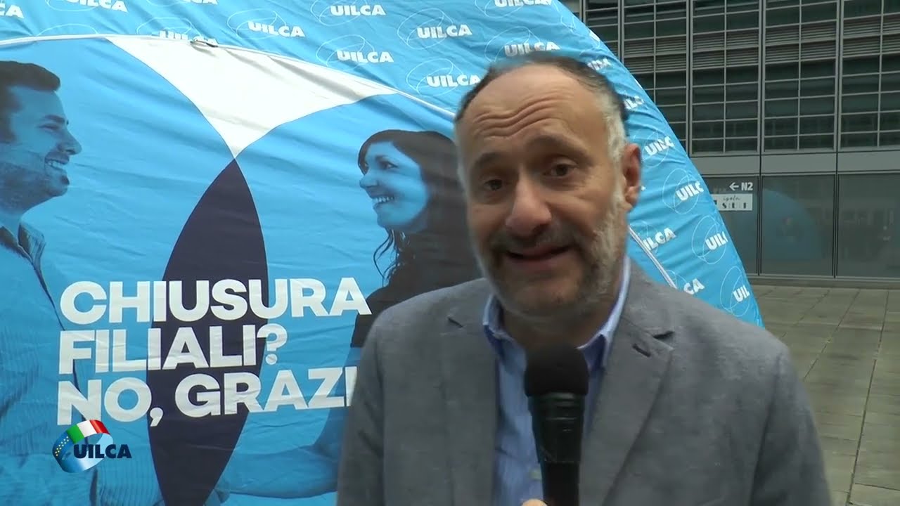 Luca Paladini sulla campagna Uilca “Chiusura filiali? No, grazie.” in Lombardia
