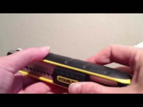 how to snap a stanley knife