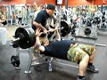 Joel Miller at Golds in Clifton Park NY, 450 lbs bench press