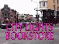 city lights bookstore 50th anniversary party on columbus at broadway, san francisco, ca. check scene at san francisco's premiere counter culture book vender. lawrence ferlinghetti talks 