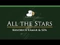 Kendrick Lamar & SZA - All the Stars - LOWER Key (Piano Karaoke / Sing Along)