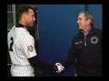 President Bush Visits Yankee Stadium