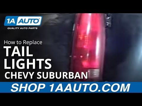How To Install ReplaceTaillight Chevy Silverado GMC Sierra Suburban Yukon Tahoe 88-98  1AAuto.com