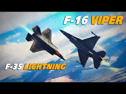 DOGFIGHT | F-35 Lightning Vs F-16 Viper | Digital Combat Simulator | DCS |