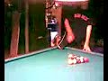 Pool ball to the knee