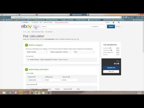 how to calculate how much ebay fees