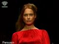 hana soukupova, inguna butane and tiiu kuik on the runway. the sound comes back in the 2nd half of the show.