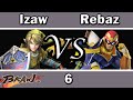 SSBB Izaw(Link) vs Rebaz(C.Falcon) MATCH 6