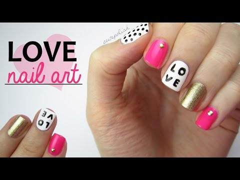Nail - Nail Art for Valentine's Day! In today's nail tutorial, I'm going to be showing you how to create this ultra cute and easy mix and match nail art design for Valentine's Day! Spread a little...