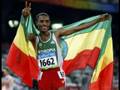 Ethiopian athlete Kenenisa Bekele! Pictures and video