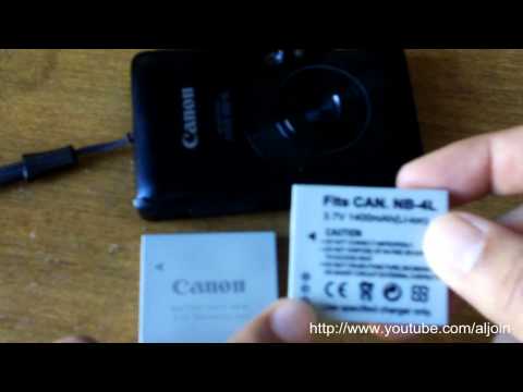 how to charge a canon battery pack nb-4l