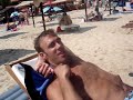 Op het strand in Bulgarije