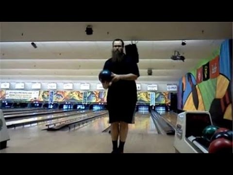 VIDEO: A Guy Almost Bowled a Perfect Game . . . While Standing Backwards