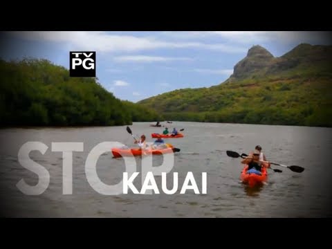 Hawaii - Tour of Jurassic Park Waterfall aka Manawaiopuna Falls via Island Helicopters, ATV tour with Kipu Ranch Adventures, Kayaking with Outfitters Kauai,Tubing wit...