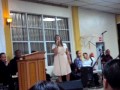Campamento de Evang. Miky Mulero, octubre 2011- Nimsy López Cantando