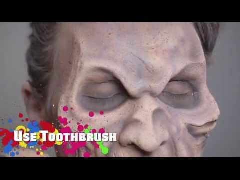 how to paint my face like a zombie