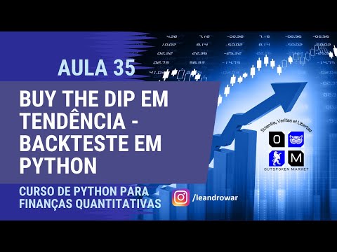 Aula 35 - Buy the dip em tendência: novo low de 10 dias - backtest em python - Outspoken Market
