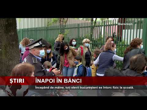 De mâine, toți elevii bucureșteni se întorc fizic la școală
