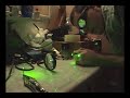 Laser lights a match