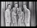 george burns coerces the singing group the skylarks into doing a number with hiim on the burns & allen show. several episodes are available at houghsvideos.50megs.com