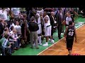 ClickHereForInternetCash.com A altercation goes down between the players from the Boston Celtics and the Miami Heat in game one of the first round of the 2010 NBA Playoffs when Paul Pierce goes down. Kevin Garnett gets ejected for swinging elbow into Quentin Richardson's face.
