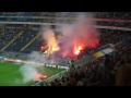 Hooligan Randale im Block - Eintracht Frankfurt vs Hansa Rostock 16.09.2011.