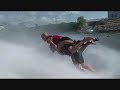Aberdeen Aqua Addicts back barefoot piggy back. Which means getting up backfooting with someone on your back.